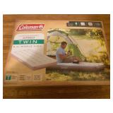 (2) COLEMAN TWIN AIR MATTRESSES & PUMP