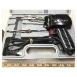 C-CLAMPS, SOLDERING GUN & MISC HARDWARE