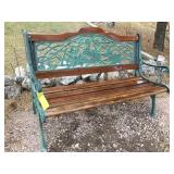 METAL GARDEN BENCH