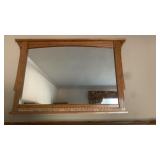 WALL MIRROR MEASURES 40'W X  29.5'T