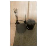 FIRE PLACE TOOLS & ASH BUCKET