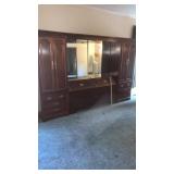 HEADBOARD WITH SIDE WARDROBES
