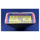 (20)Rnds. Of Winchester .25-35 117gr. SP