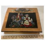 (2) DECORATIVE WOOD BOXES & TRAY