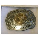 R.C.T.C 08 BUCKLE & (2) GUN CLUB BUCKLES