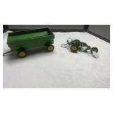 2- JD TOYS, FLARE BOX WAGON, 2 BOTTOM PLOW