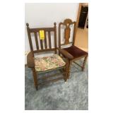 (2) WOODEN CHAIRS
