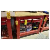METAL WORKBENCH W/DRAWERS