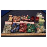 SANTA SALT & PEPPER SHAKERS, ORNAMENTS & CANDLES