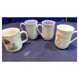 PRECIOUS MOMENTS CUPS, BOWL, TEA POT & MISC. CUPS