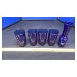 COLBALT BLUE GLASSES & STEMWARE