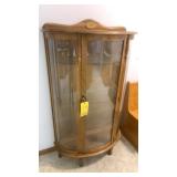 CURVED GLASS DISPLAY CABINET