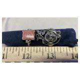 (2) LADIES RINGS (STAMPED STERLING & 925)