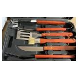 BBQ GRILL COOKING UTENSIL SET W/CASE