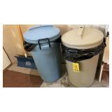 (2) YARD WASTE BINS, & SNOW SHOVELS