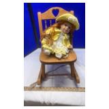 (2) NJSF PORCELAIN DOLLS & DOLL CHAIRS