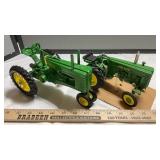 2-JD TRACTORS STYLED 'G' AND 'M' WIDE FRONT