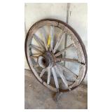 38' WOOD WAGON WHEEL