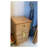 SMALL WOODEN FILE CABINET & QUIKSTEAMER
