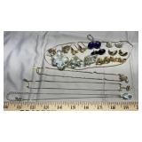 AVON NECKLACES, ASSORTED STUDDED EARRINGS