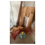 GARDEN HOSE & MISC. SCRAP PLYWOOD