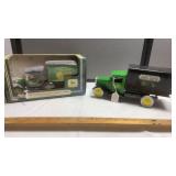 (2) JOHN DEERE METAL TRUCKS