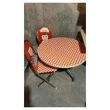 RAGGEDY ANN KIDS TABLE & TWO CHAIRS