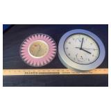 (2) CLOCKS, MUSIC BOX LAMPS & CHARGING CORDS