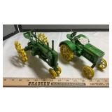 2-JD 'GP' TRACTORS  WIDE FRONT AND NARROW FRONT