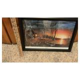 SUN DOWN BY JIM HANSEL FRAMED PRINT