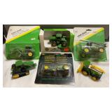 (6) ERTL JD. TOY TRACTORS