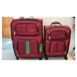 (2) MATCHING LUGGAGE BAGS & OTHER