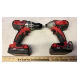 18V MILWAUKEE DRILL, IMPACT, CHARGER & SOFT BAG