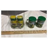 JOHN DEERE SALT/PEPPER SHAKERS, PUZZLE  NAPKIN
