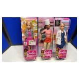 (5) BARBIE YOU CAN BE ANYTHING DOLLS