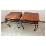 (2) MATCHING SIDE TABLES