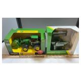 2-JOHN DEERE TOYS 7220 TRACTOR & CTS RICE COMBINE