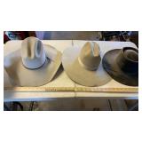 (2) STAR WEST WESTERN HATS & BEAVER FELT HAT
