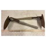 (2) ARMY CAMP SHOVELS & WOOD BASEBALL BAT