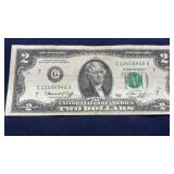 (2) TWO DOLLAR BILLS BOTH (1976)
