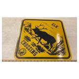 HARLEY DAVIDSON DIECAST MODEL & ELK SIGN