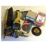 CUTTING WHEELS, SOCKETS, BEARRINGS & MISC TOOLS