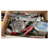 AIR TOOLS, HAMMER, CRESCENT WRENCH, PLIERS AND