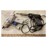 GLUE GUN, SOLDERING GUN, AM/FM RADIO & MORE