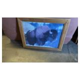 (3) BUFFALO & HORSE WALL HANGINGS