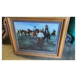 FRAMED WESTERN WALL HANGING