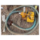 LARGE BOLTS, TRASHPUMP & HOSE