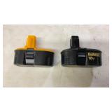 (2) 18V  DEWALT BATTERIES