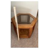GLASS SIX SIDED TABLE