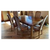 STANLEY KITCHEN TABLE W/SIX CHAIRS